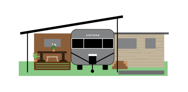 Front View of Airstream Sites