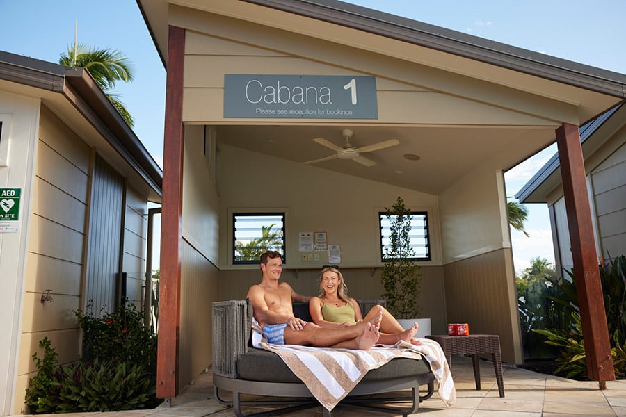 Poolside Cabanas | Brisbane Holiday Village